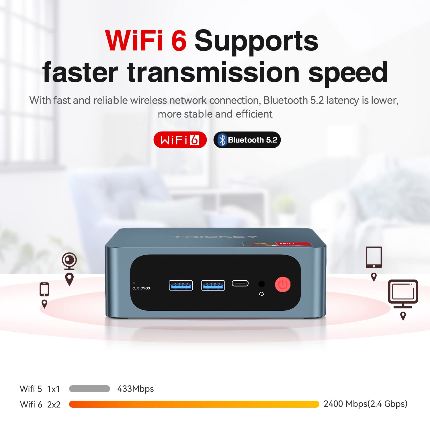 Buy TRIGKEY Mini PC Ryzen 5 5500U(6Cores, 12Threads) 16GB DDR4